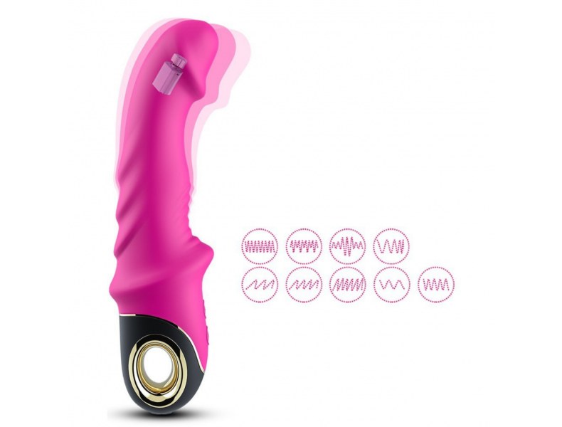 Wibrator do punktu G sex masażer 9 trybów 22 cm różowy - 18